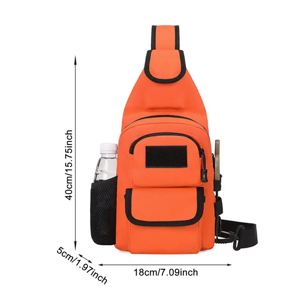 Sac à bandoulière de poitrine étanche de grande capacité, voyage en plein air Camping pêche sport course à pied, pochette à bandoulière simple