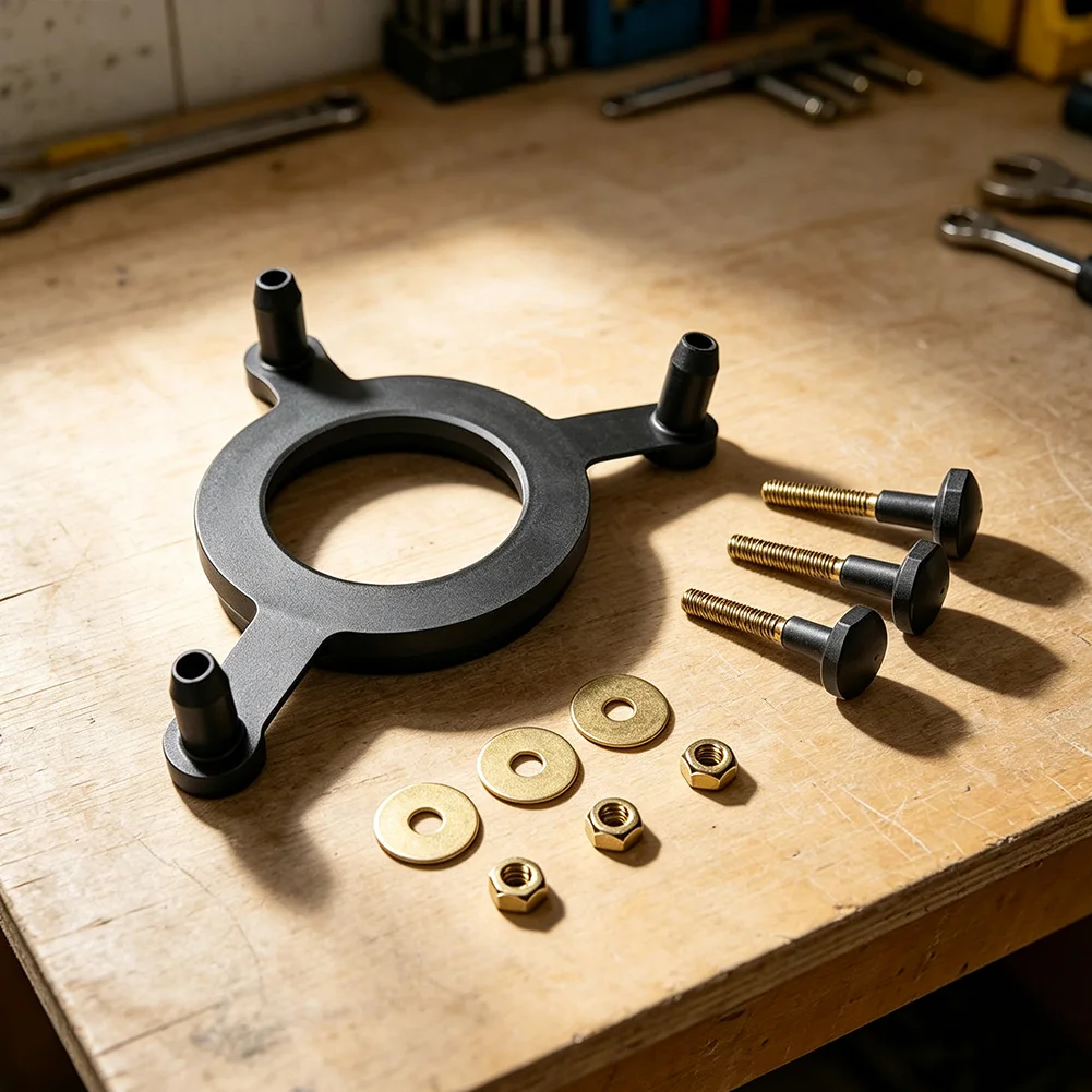 Tank Mounting Hardware Kit for Two-Piece Toilets Includes Rubber Bowl Gasket Brass Bolts Washers and Lock Nuts