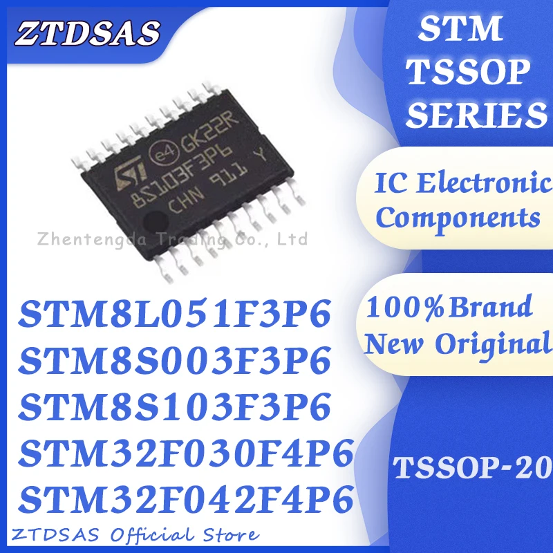 

STM8L051F3P6 STM8S003F3P6 STM8S103F3P6 STM32F030F4P6 STM32F042F4P6 STM8L051 STM8S003 STM8S103 STM32F030 STM32F042 STM IC MCU