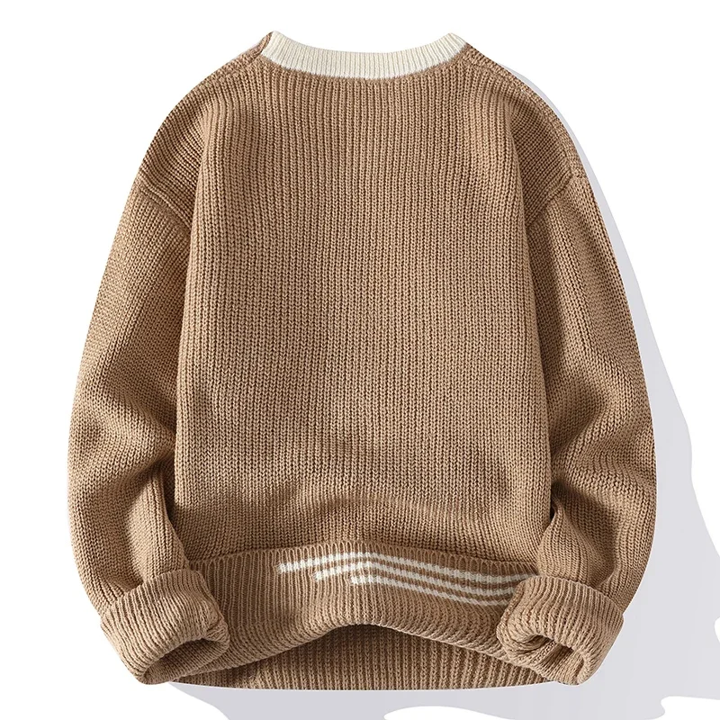 New Men\'s Sweaters Korean Version of The Trend of Knitwear, Fashionable Undershirt, Casual Round Neck Sweater