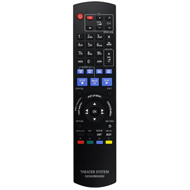 Replace N2QAKB000082 Remote Control for Panasonic Blu-Ray Disc Player DMP-BD65 Dmp-BD45