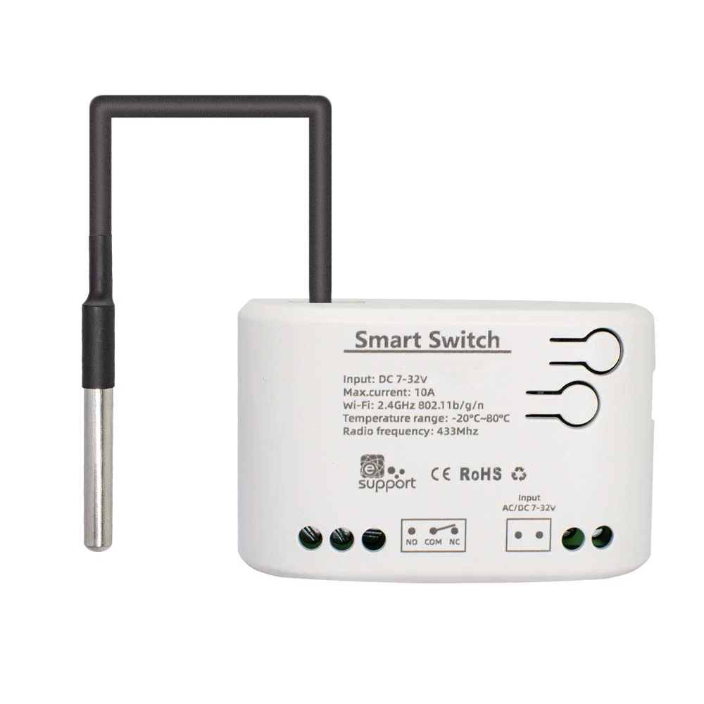 Ewelink WiFi Smart Temperature Switch Controller 2000W Intelligent Thermostat With Energy Consumption Monitor Work With Alexa