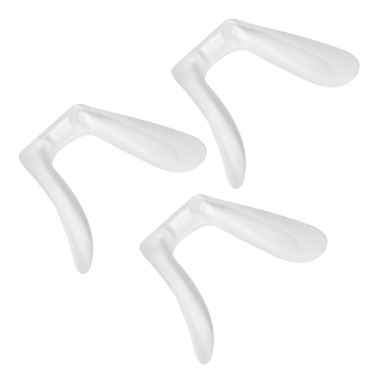 

3Pcs Ultra Comfortable Silicone Nose Pads Glasses Nose Grips Non Slipping Secure Fit High Toughness Long Wear Time Eyeglasses