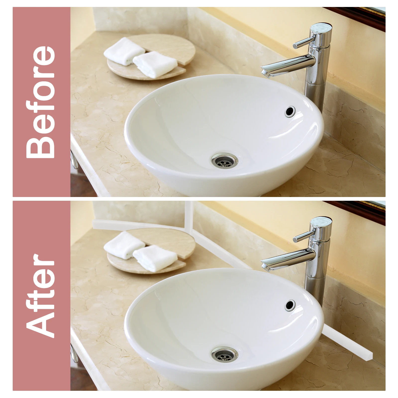 

1Pc Collapsible Shower Barrier Machine Drain Trap Splash NonSlip Waterproof Guard Stop Strip for Washing Dishes Kitchen Supplies