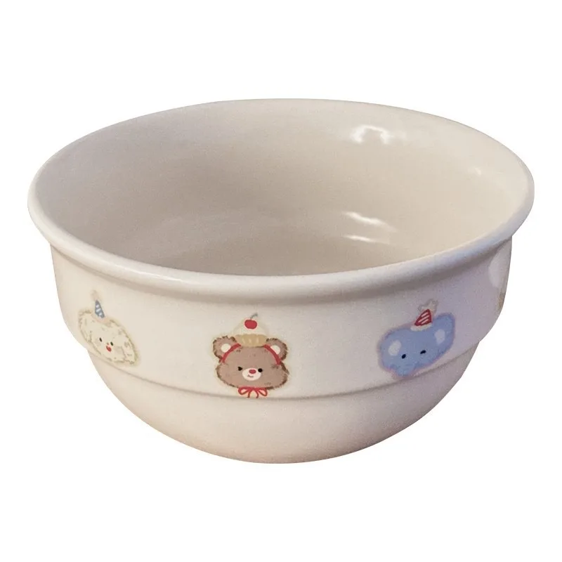 

2025 new high-value large-capacity girls' home student dormitory bowl instant noodle bowl ceramic tableware soup bowl rice