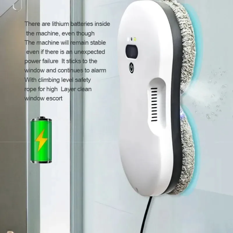 DIVEDEER Intelligence Spray Both Sides Window Cleaning Robot Electric Large Suction Household High-rise Glass Window Cleaner