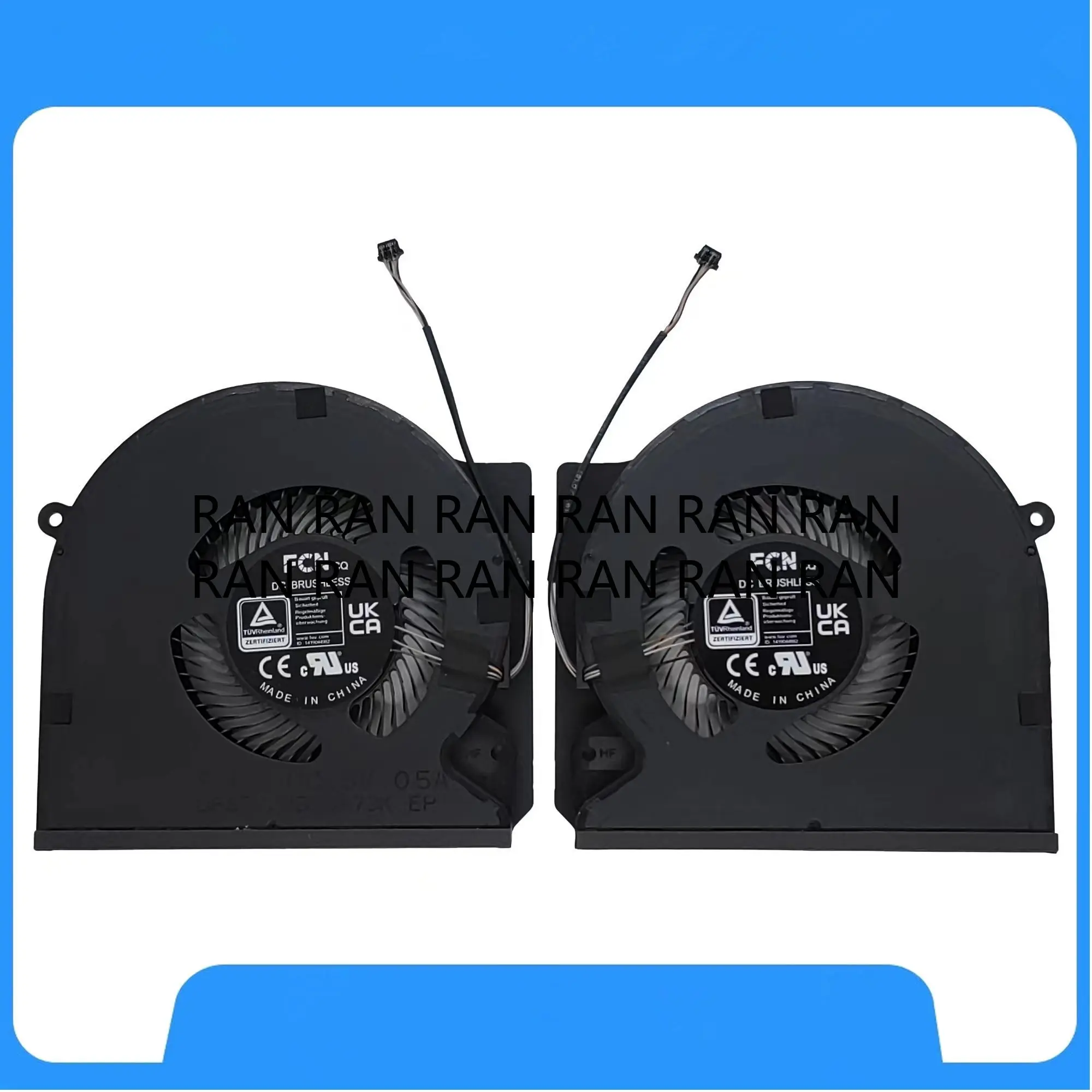 

Новый охлаждающий вентилятор процессора + графического процессора для Razer Blade 16 RZ09-0483 RZ09-0483TEH3 серии 16-дюймовый игровой FQDA DFS5K22B05673K FQDB DC5V 0,5A