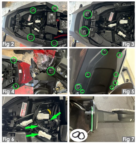 MT-09 Heckabdeckung für YAMAHA MT-09/SP MT09 2024 2025 R9 2025 Kennzeichenhalter MT09 2024 Zubehör MT09 2025 – Detail 3