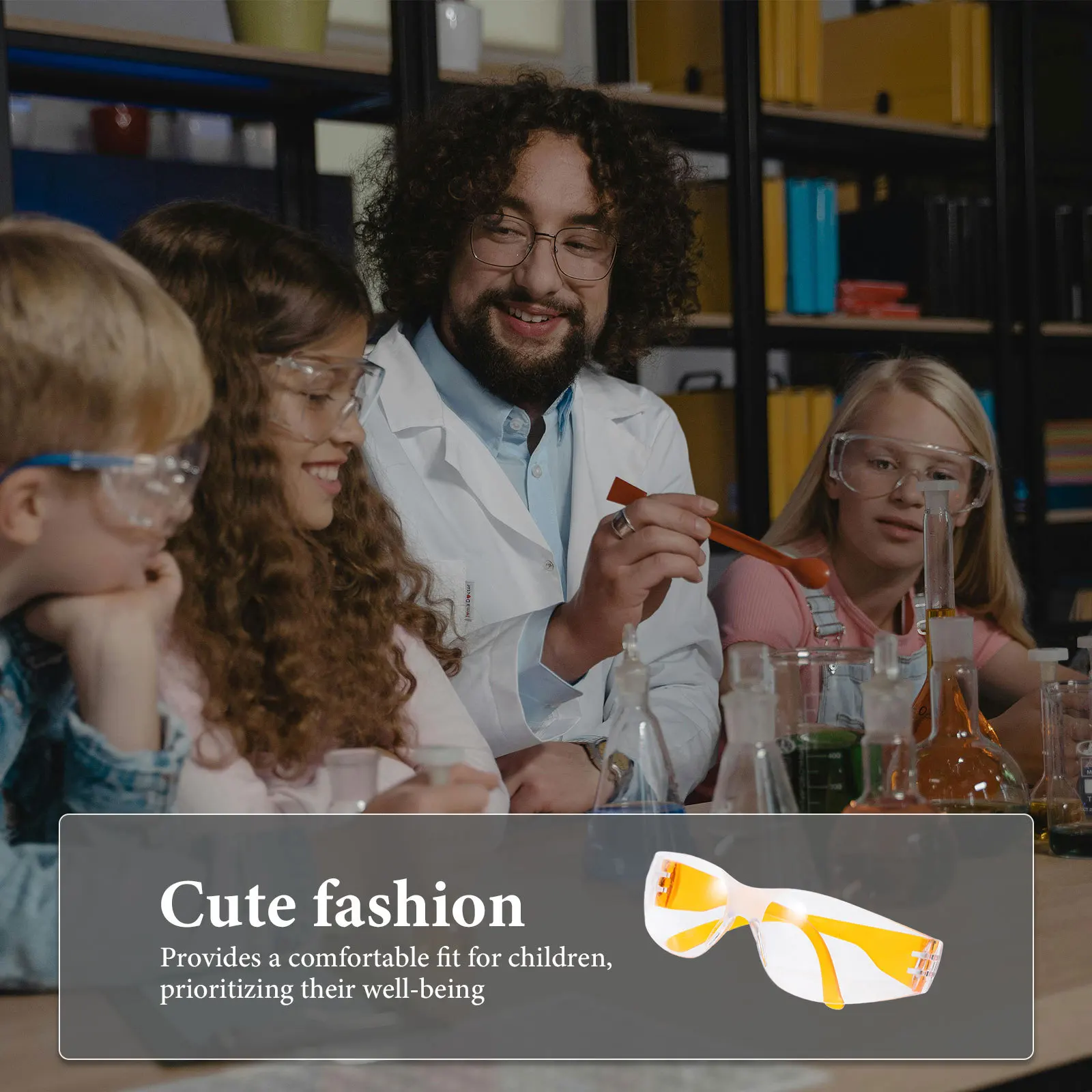 

Kids Safety Goggles 12 Pcs Set Protective Eyewear for Children Lab PC Use Safe Over Glasses Swim Equipment Durable Eyeglasses