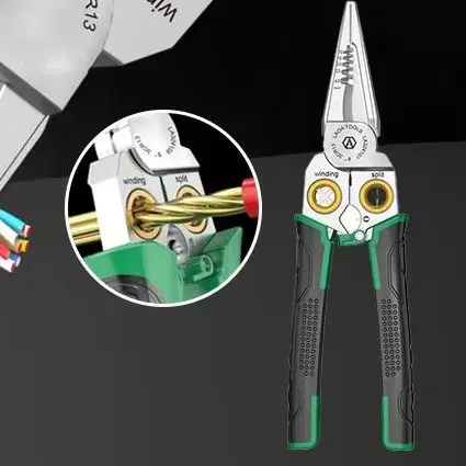 

7-in-1 Stainless Steel Electrician Scissors Multifunction Manually Shears Groove Cutting Wire And Thin Steel Plate Hand Tools