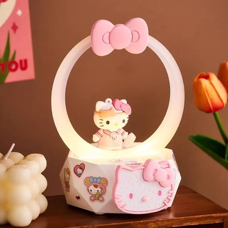 산리오 귀여운 헬로키티 무드등 블루투스 스피커 여자친구 최고의 친구 슈퍼 귀여운 생일 선물 졸업 선물 기념일 선물