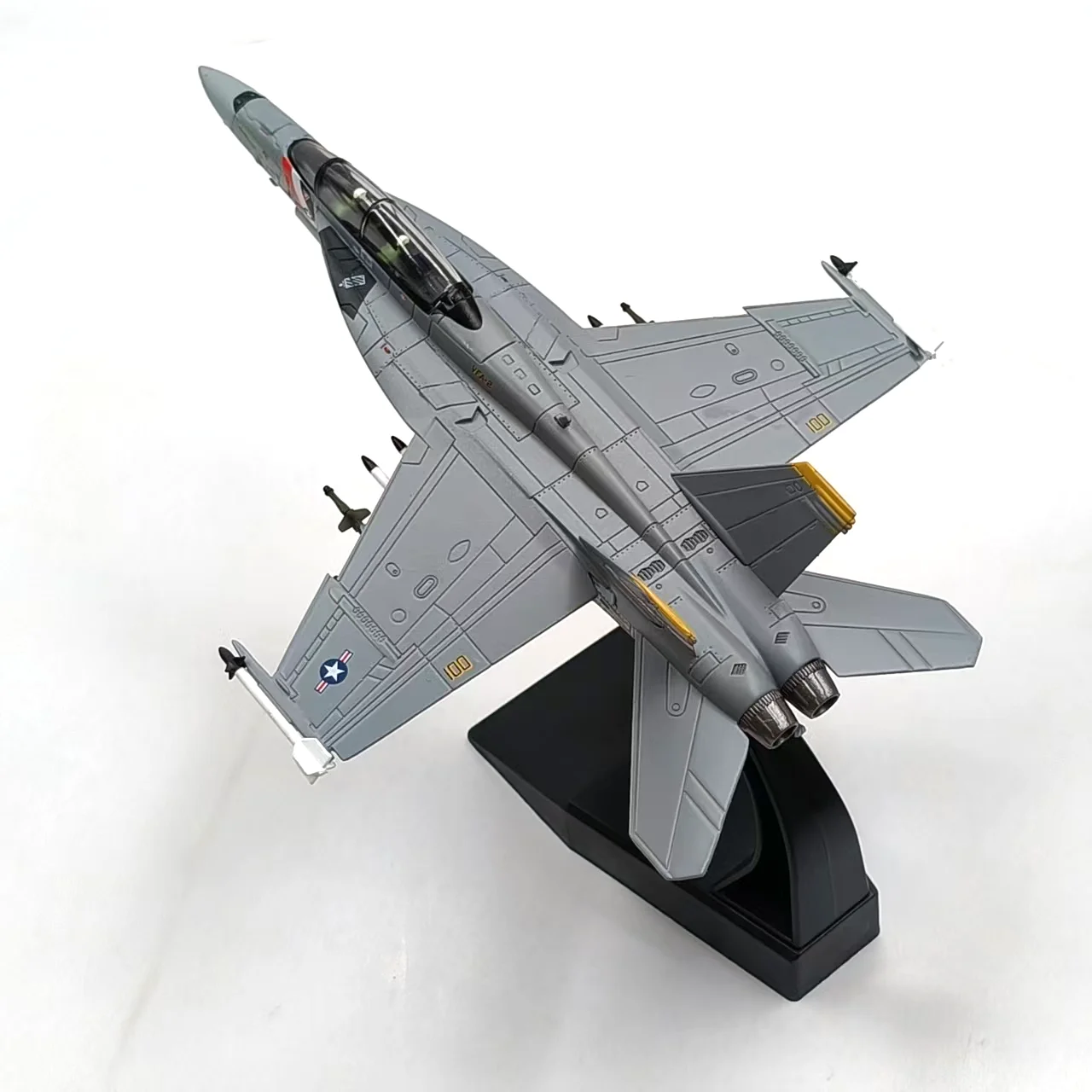 Литой под давлением масштаб 1:100, истребитель США F/A-18, F18, Super Hornet, модель самолета из сплава, Коллекционная игрушка, подарок, сувенирный дисплей