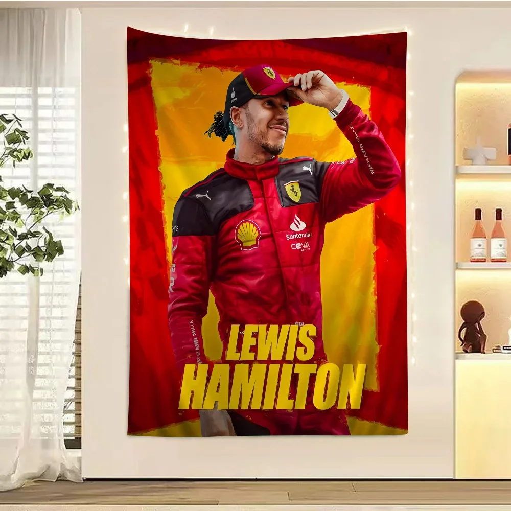 

F-F1 F-Formula 1 Racer Legend L-Lewis H-Hamilton Anime Tapestry Art Printing Art Science Fiction Room Home Decor Wall Art Decor