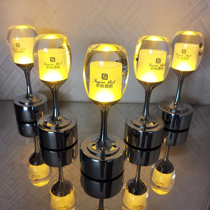 مصباح طاولة بار LED قابل لإعادة الشحن، ضوء ليلي إبداعي لتزيين مطعم المقهى KTV #5