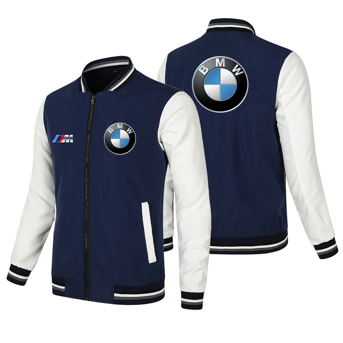 BMW Logo Baseball Jacket Men's Coat Comfortable Fashion Large Size Trench Coat M2 M3 Biker Jacket Hardshell JacketNEW2025