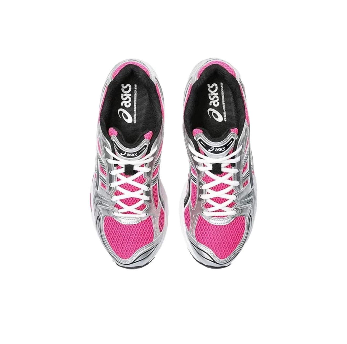 Asics Gel-Kayano 14 Zapatillas para correr bajas con cordones y punta redonda, antideslizantes, unisex, color plateado y rosa