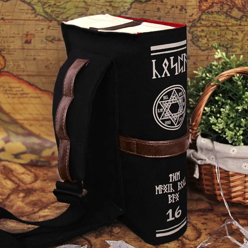 Gothic Magical Spell Book Messenger Crossbody Bag Cosplay Adjustable For Students Creative Unisex Shoulder Bag 2022 Сумка Плечо