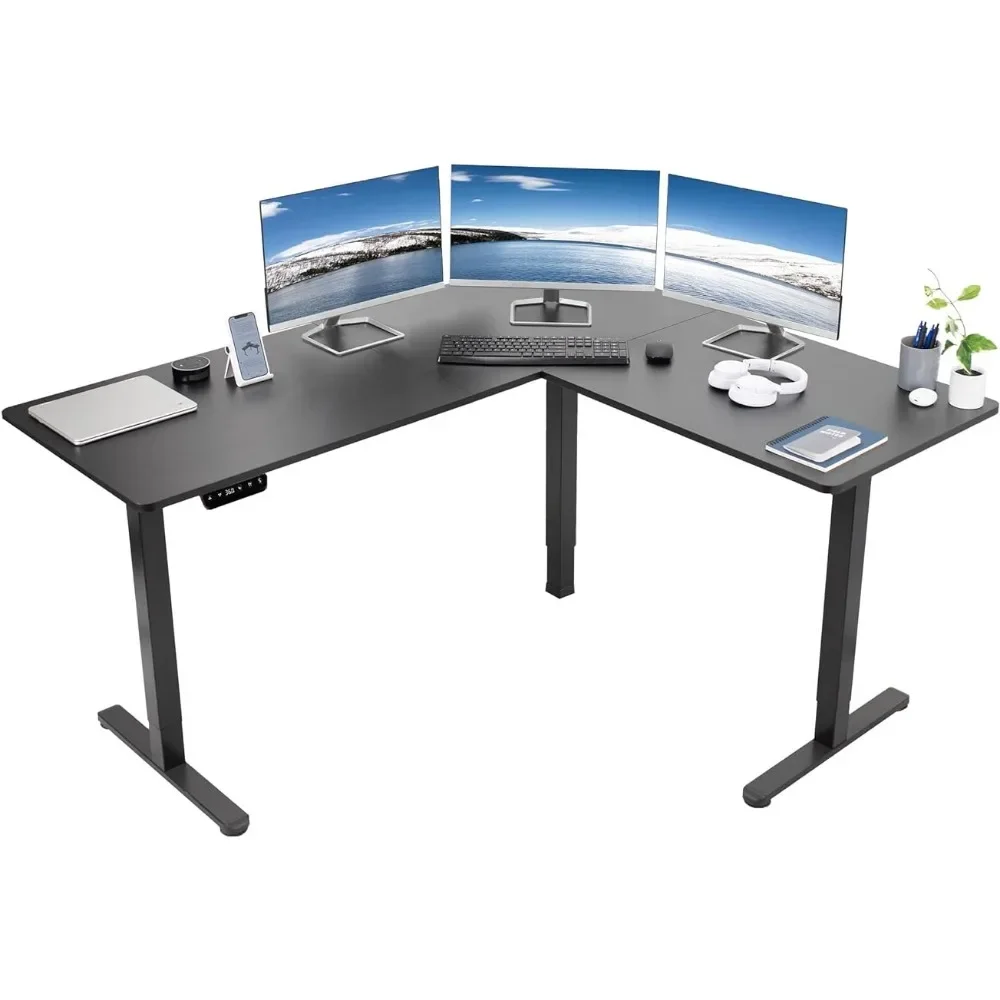 Bureau électrique à angle réglable, 63x55 pouces, recommandé