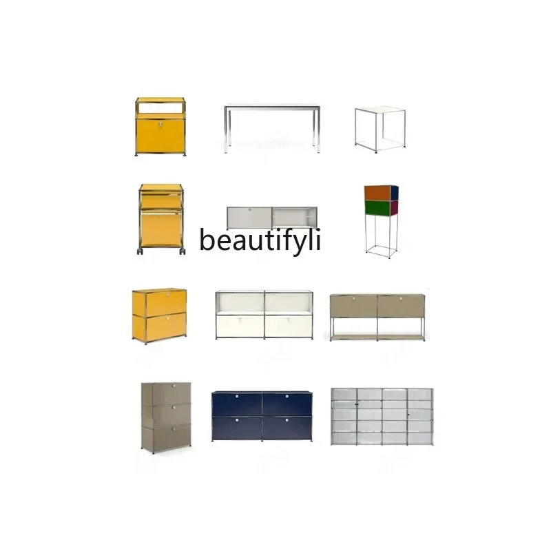 

S Multi-Layer Combined TV Cabinet Style Living Room Bedroom and Household Light Luxury Storage Cabinet Modern Minimalist