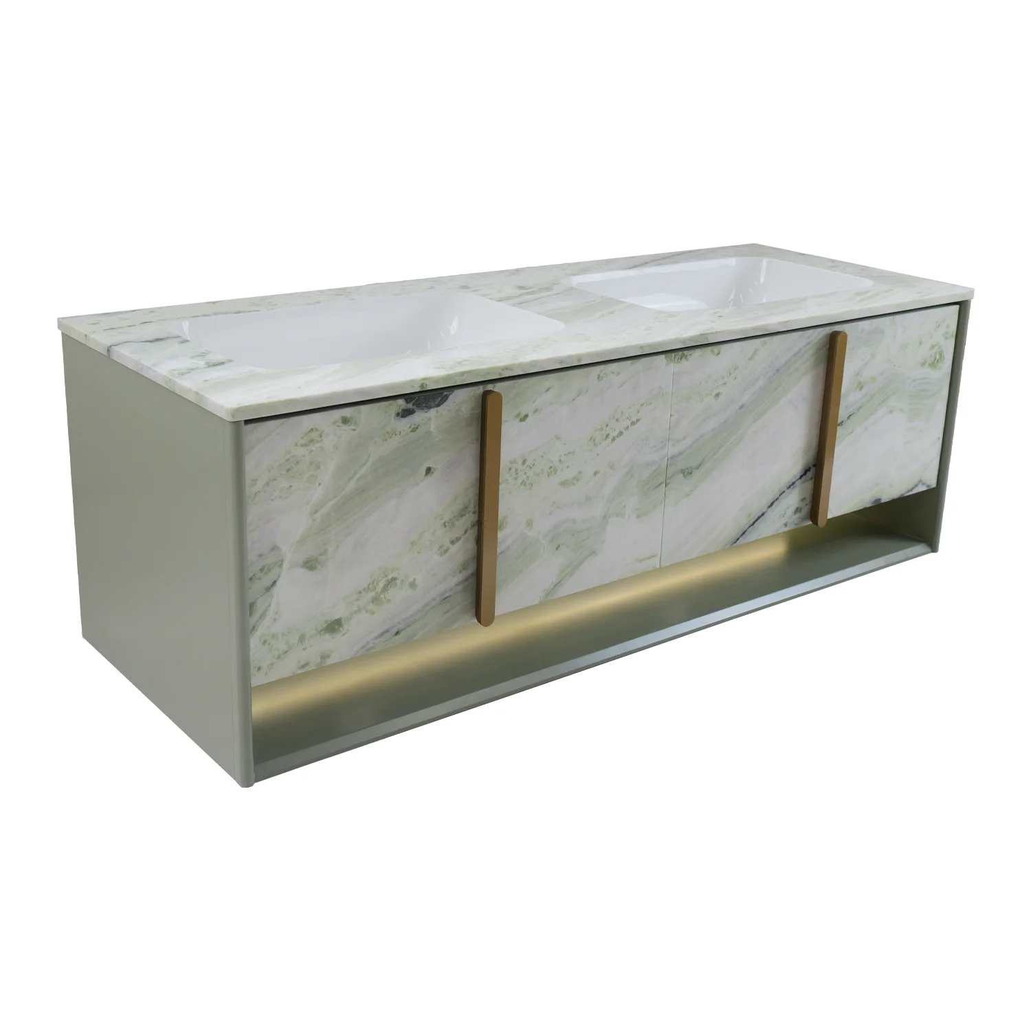 Luxury Modern Marble Bathroom Vanities Includes Shower Sink and Cabinet Complete Bathroom Vanity Set