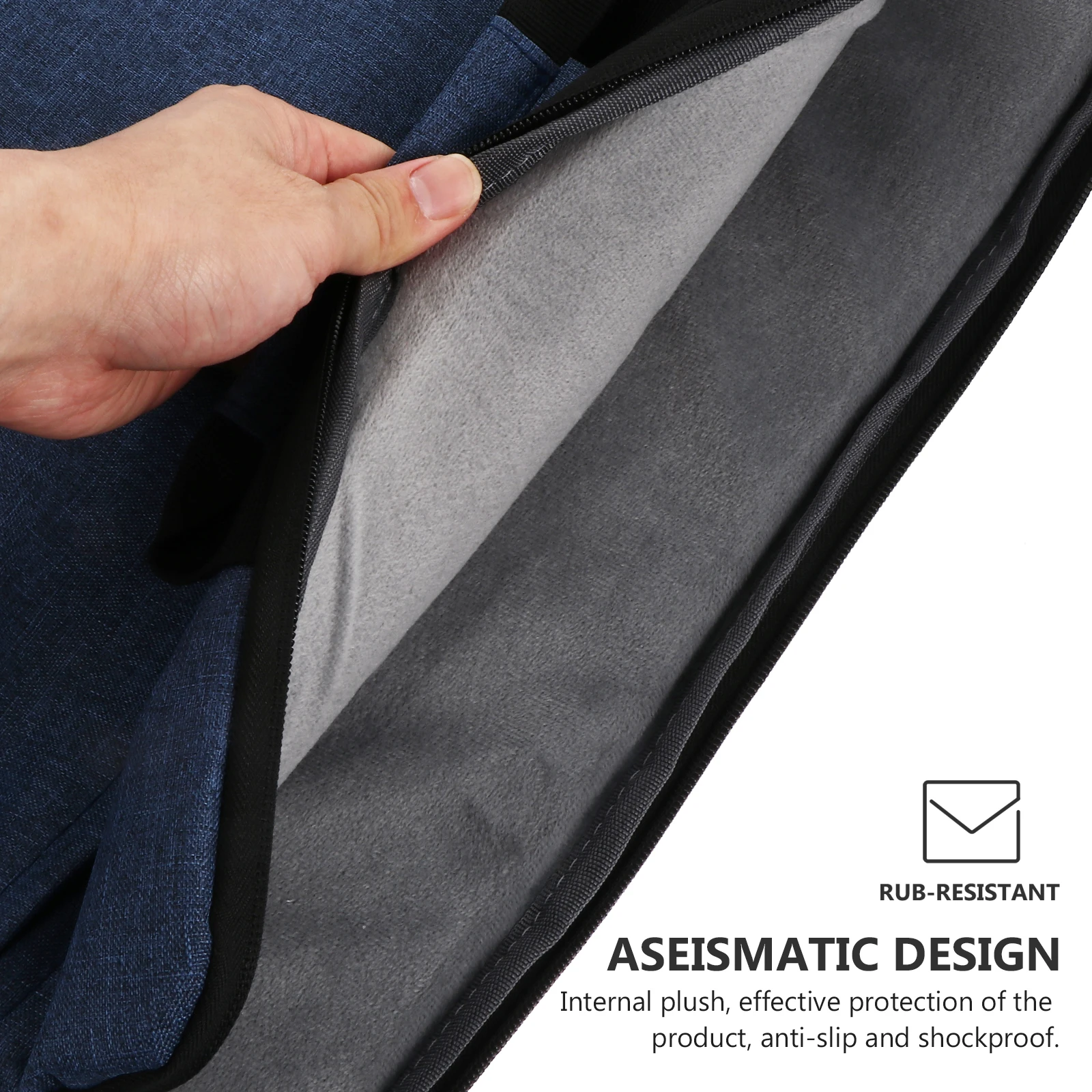 

Premium Laptop Carrying Protective Sleeve Case Wear Resistant Anti-Fall Scratch-Proof Smooth Zipper Business Office Use Fashion