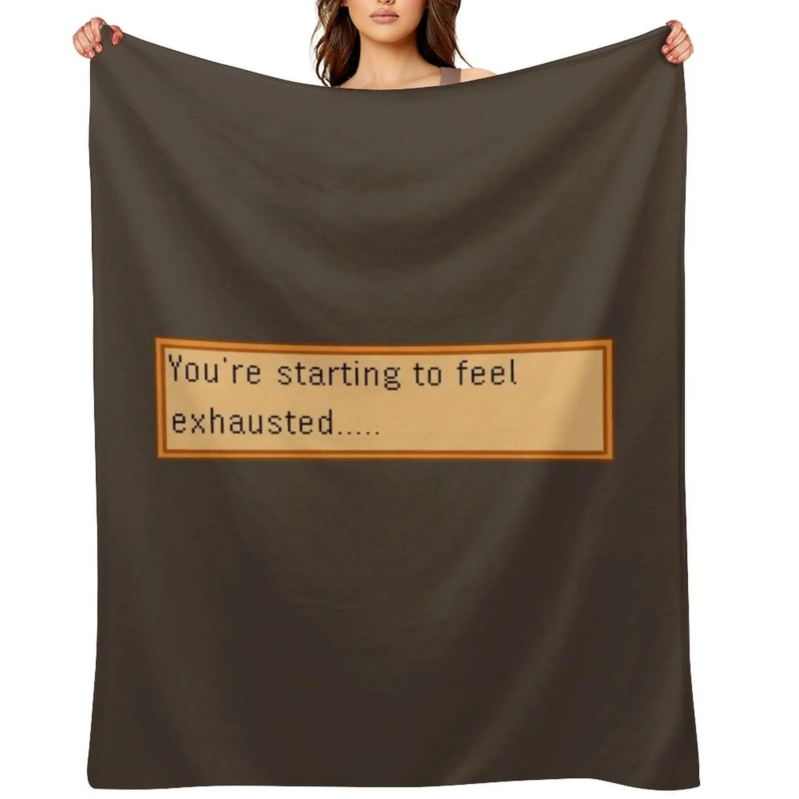

Exhausted - Stardew Throw Blanket Blankets For Bed Bed linens Decorative Sofa Bed Fashionable Blankets