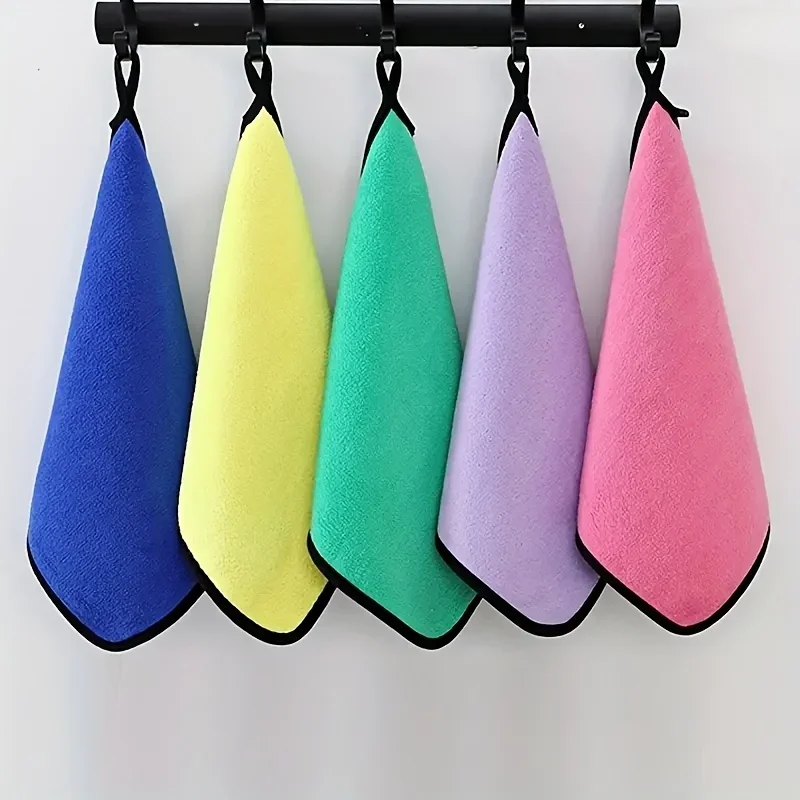 Colorful Microfiber Towels Designed for Car Washing, Featuring High Absorbency And Softness, Ideal for Detailing, Drying,