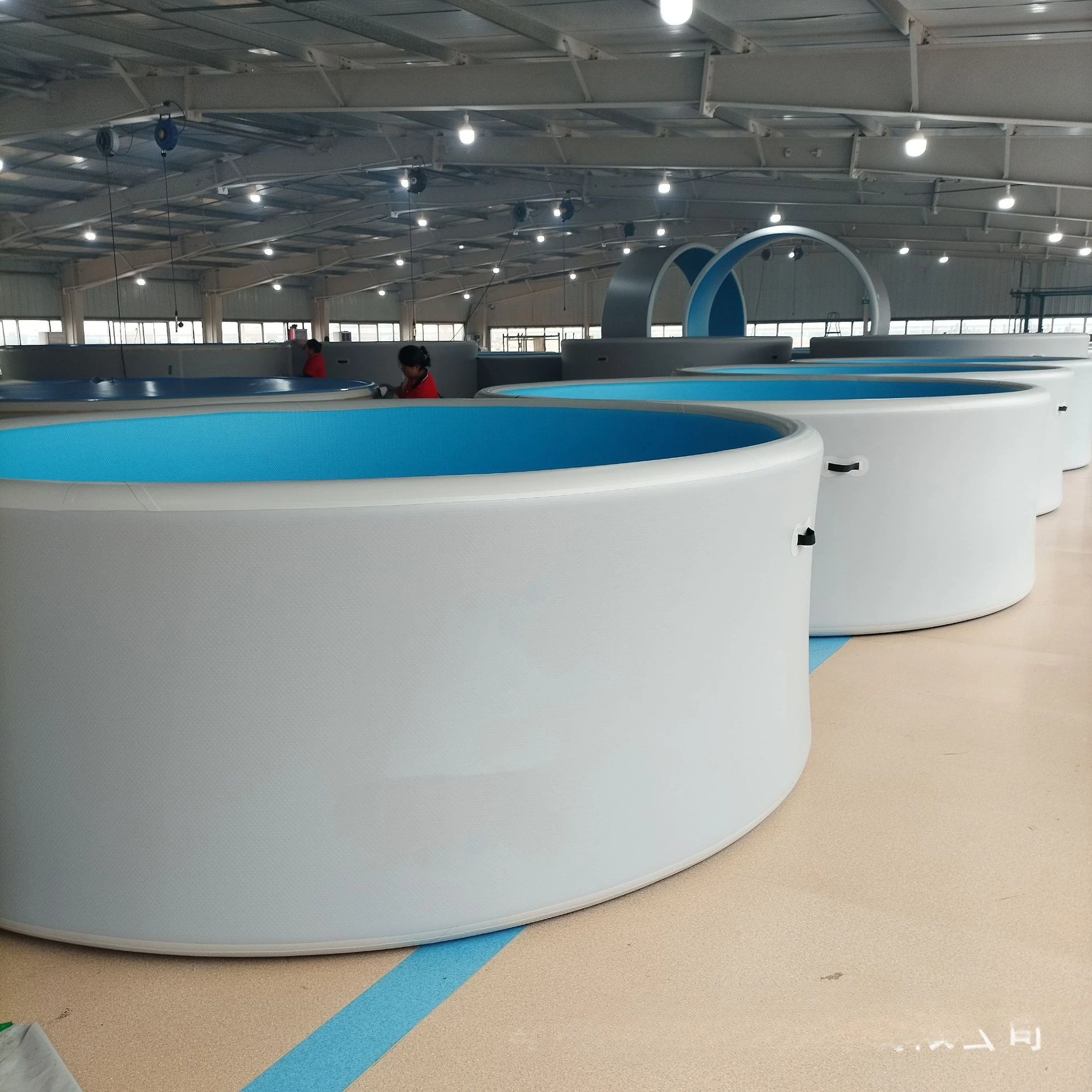 Inflatable swimming pool Pool factory PVC double-layer brushed round durable thickened portable folding swimming pool