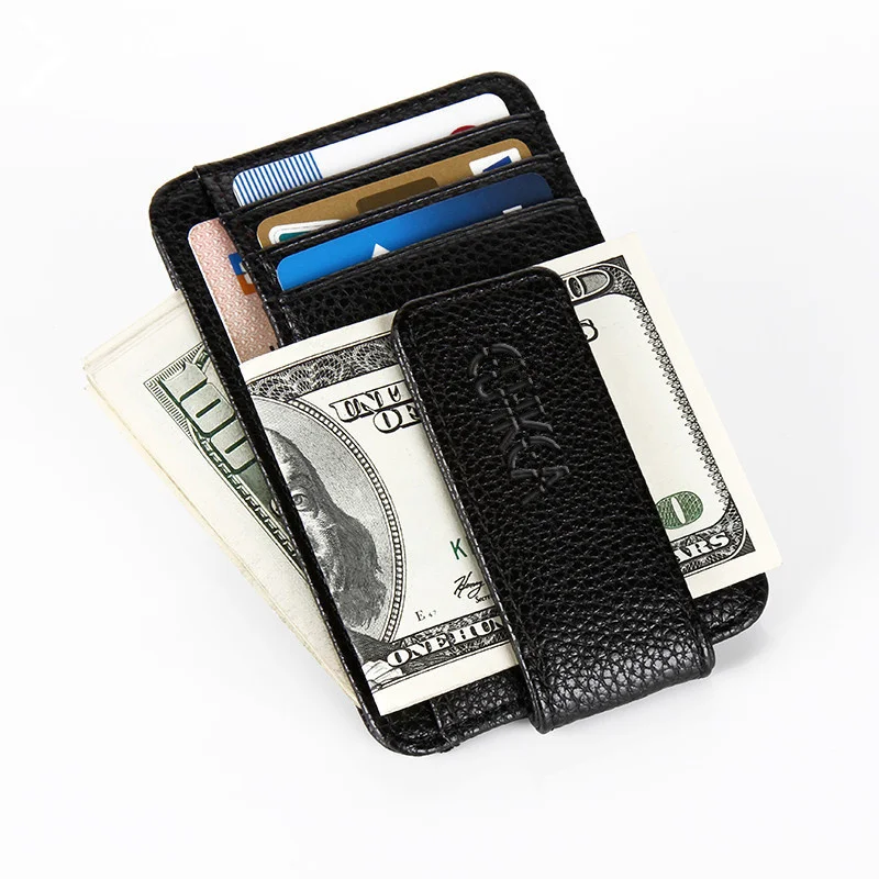 Fashion Bank Credit Card Cover Thin ID Cards Anti-theft Coin Pouch Case Bag Wallet Organizer Business Dollar Clip Card Holder