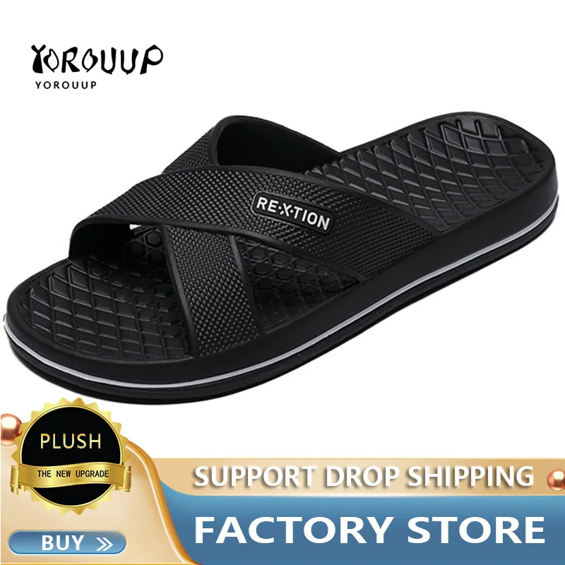 Brand Men's Slippers Home Slippers EVA Material Fashion Men's Shoes 2024 New Summer Beach Slippers High Quality Man Slippers