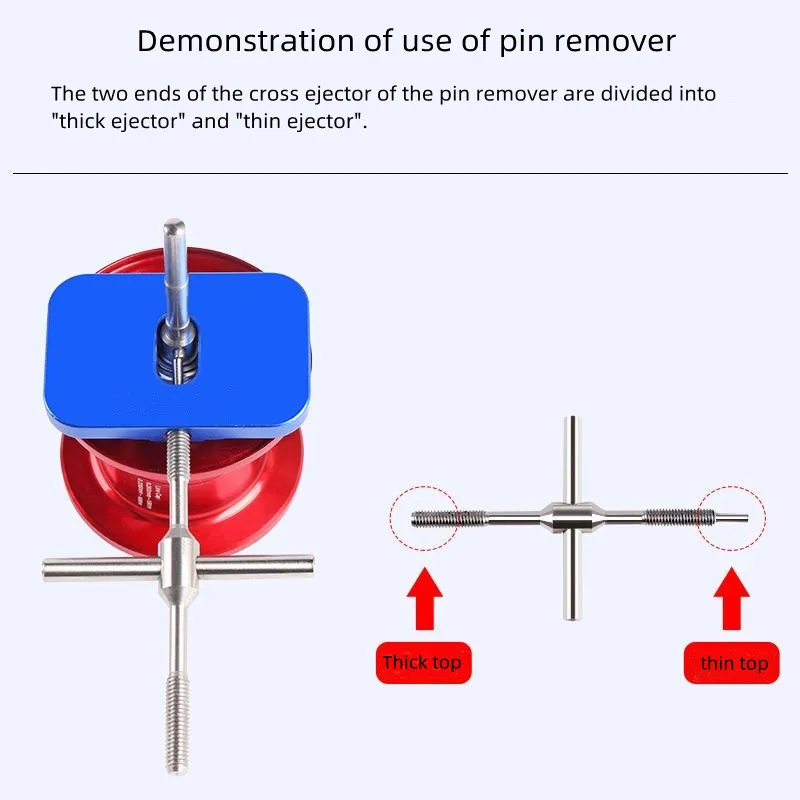 Clé de démontage de bobine de maintien de roulement à billes, clé de démontage, Baitcasting, Kit d'outils de pêche, Kit d'outils