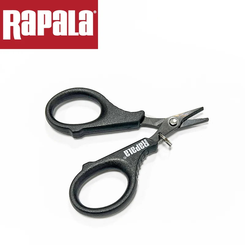 مقص Rapala صغير محمول ، خط صيد pe متعدد الوظائف ، مع جلد الرصاص ، يمكن سحبه