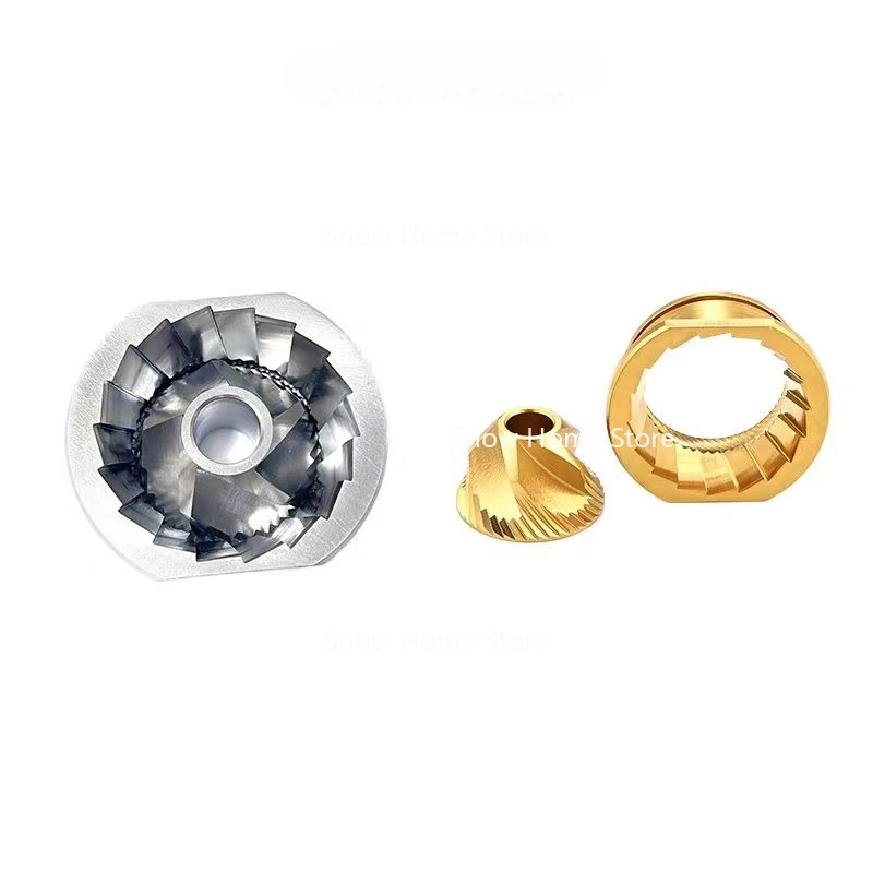 Untuk Mesin Kopi JURA X8 Aksesori Kepala Pemotong Penggiling Biji Berlapis Titanium A179E86WE6 Kerucut Inti Penggiling Baja Tahan Karat