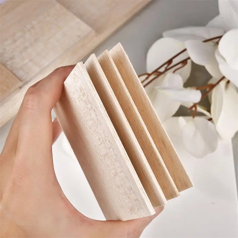 5PC Balsa Wood Sheets Multi-size Lightweight Craft Board Model Toys Building Carving Handicraft Educational DIY Accessories