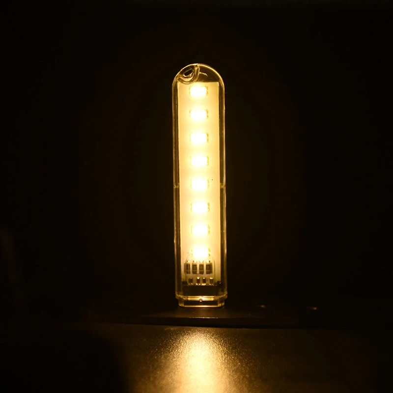 Mini USB Power 8 LED Nachtlicht tragbare 5V Lese lampe für Power Bank Computer Laptop
