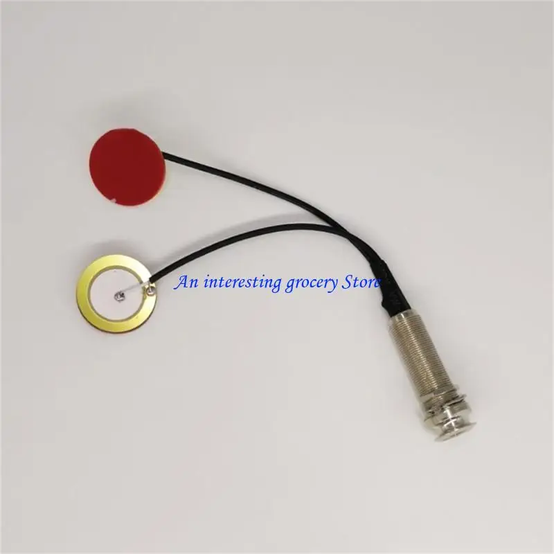 652D Kalimba Pickup Piezo Piezo Piecer 6.35mm End Pin Jacks cho ngón tay cái Piano Kalimba