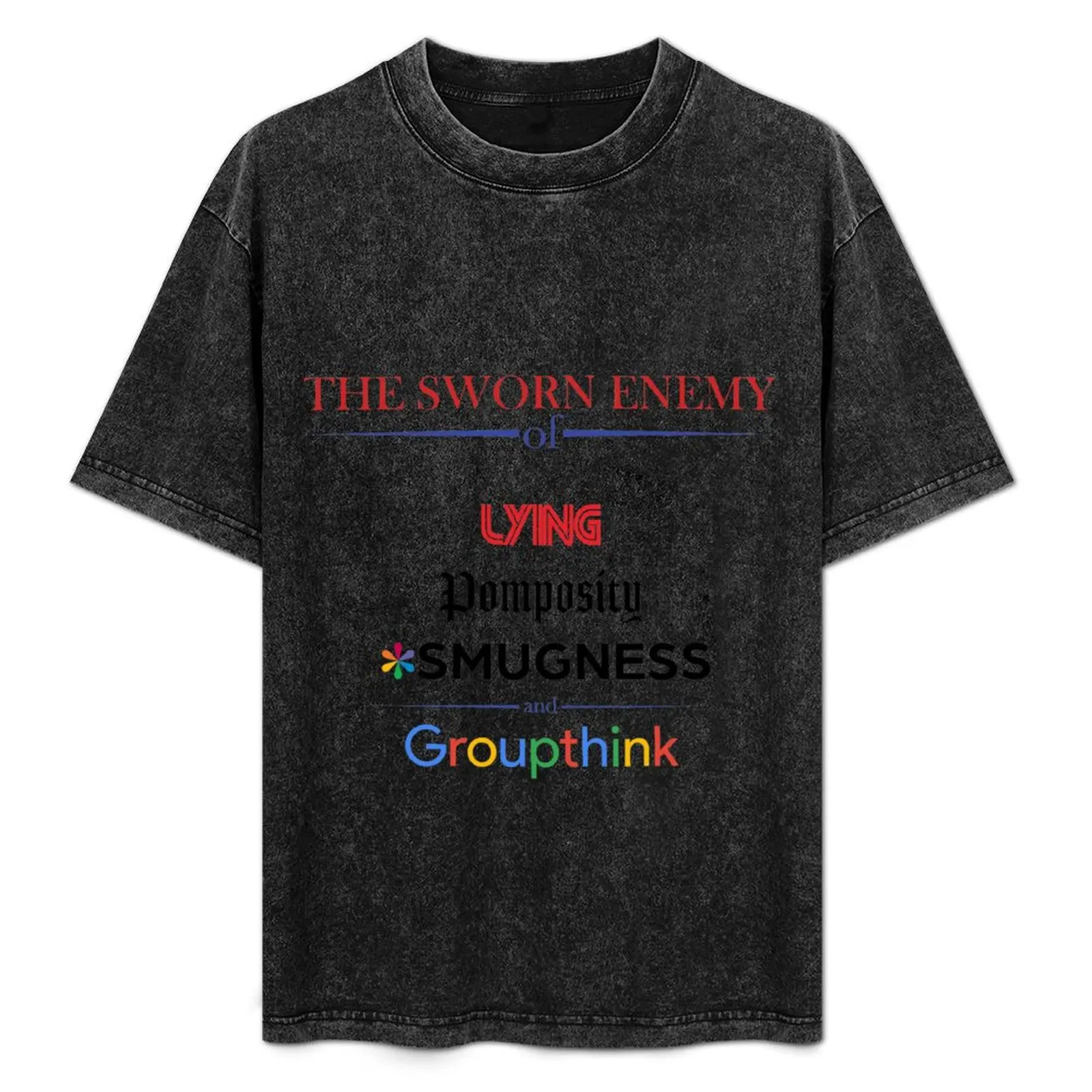 

THE SWORN ENEMY OF T-Shirt sweat shirts graphic tees new edition Aesthetic clothing men clothings