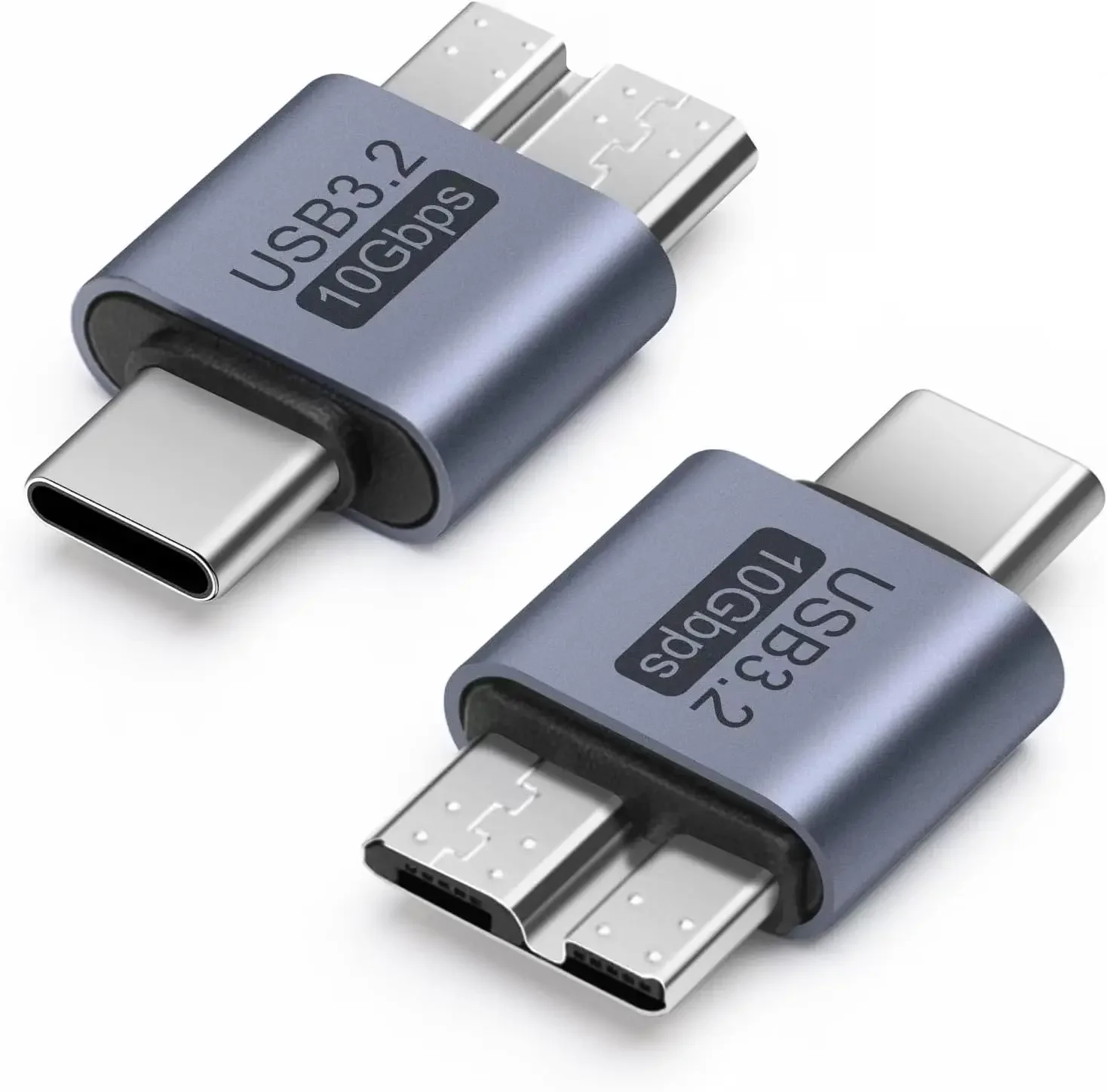 USB C auf Micro B Adapter USB 3.0 10 Gbit/s Festplattenkabel USB C kompatibel mit Toshiba HDD Seagate WD Galaxy S5 Note 3 HDD usw
