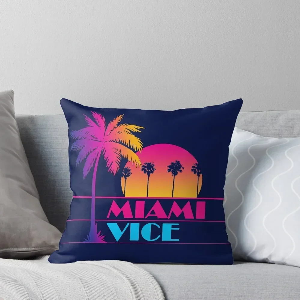 

Miami Vice - Clean 80s design Throw Pillow Sofa Cushions Cover pillow cover christmas pillow