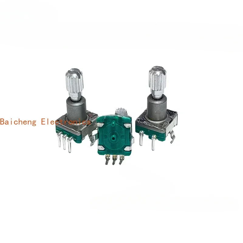 10PCS EC11 rotary encoder 30 position 15 pulse potentiometer 18 fixed point with button switch 17 flower shaft
