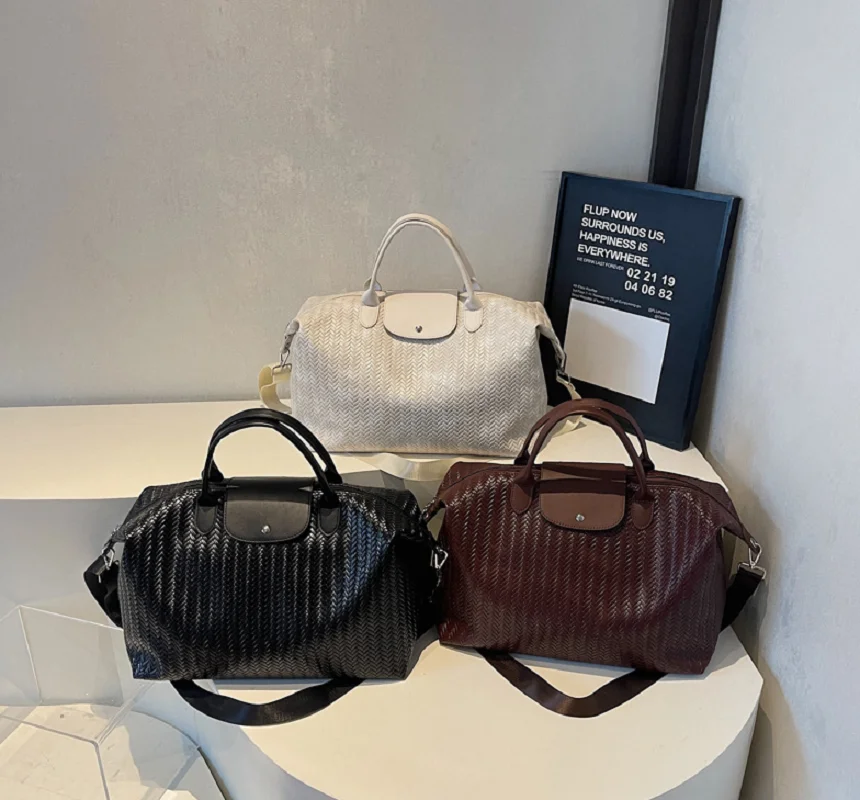 

Fashion Men Women's Large Capacity Outdoor Travel Totes High Quality Leather Shoulder Bags Handbag Crossbody Sports Fitness Bag