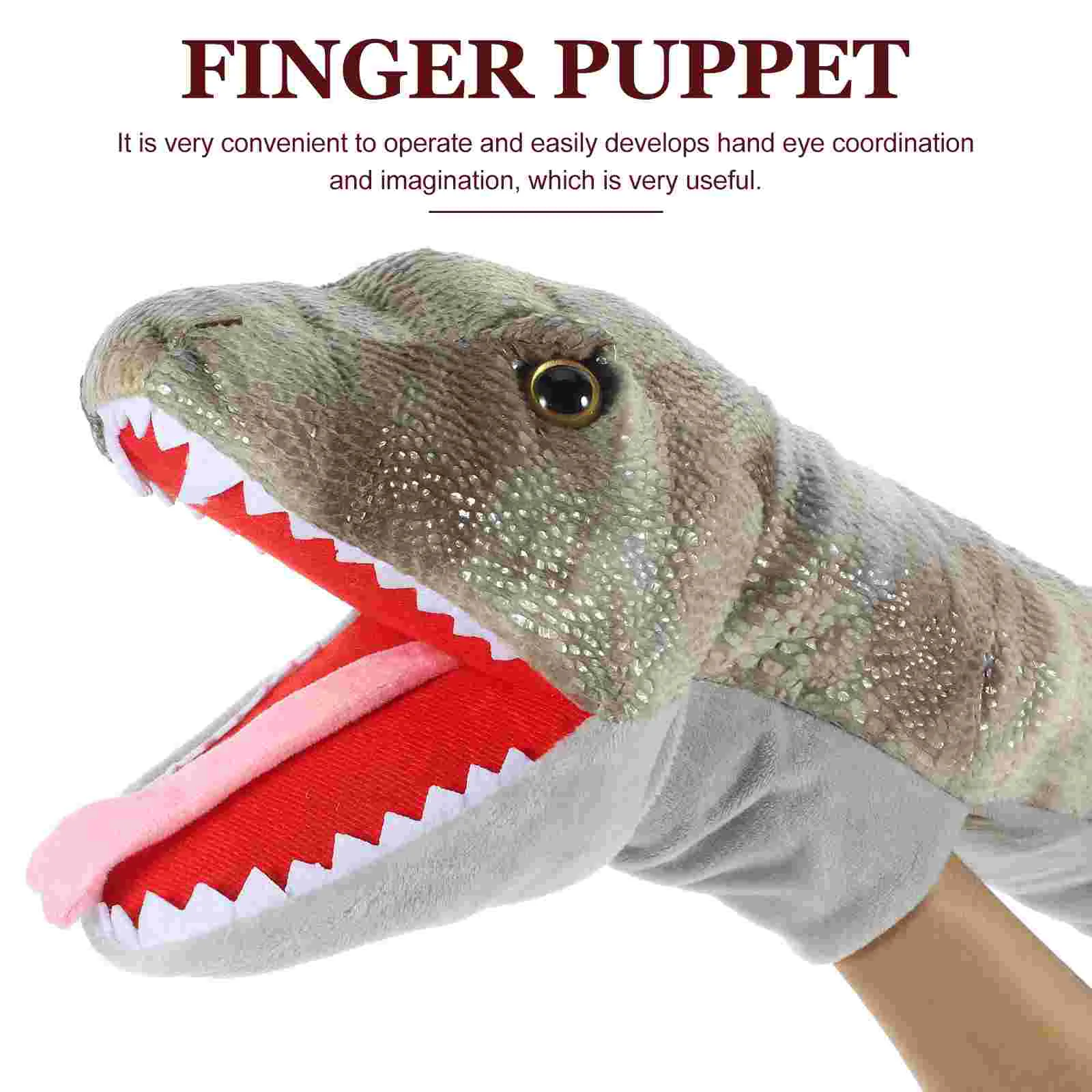 Sea ​​turtle Toy Animal Puppet Child Cotton Plush Scary Snake Hand Finger Puppets