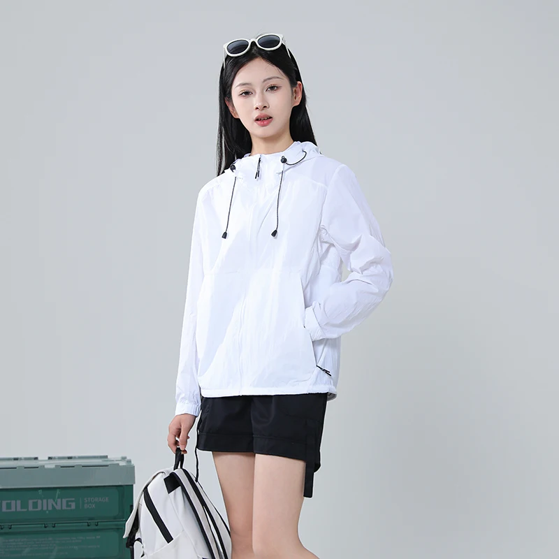 

Women Summer Outdoor UV Protection Sports Leisure Jacket Fashionable Trend Loose Lightweight Breathable Couple Sunscreen Clothes