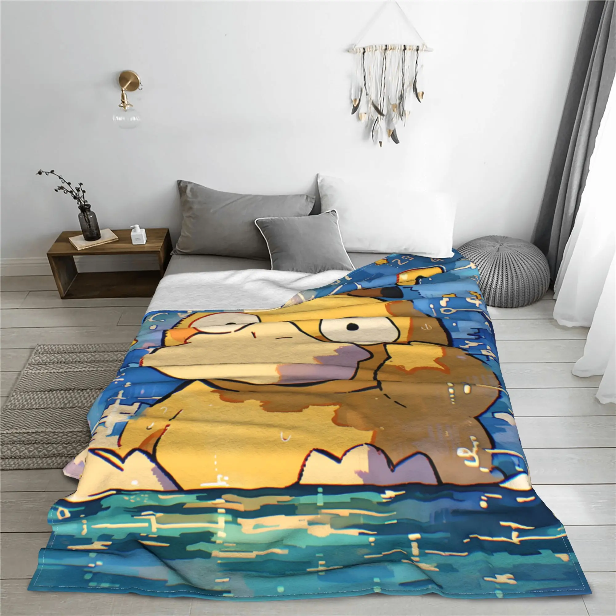 1PC Pokemons Blanket Throw Blanket  Novelty Warm Blanket All Season Home Gift