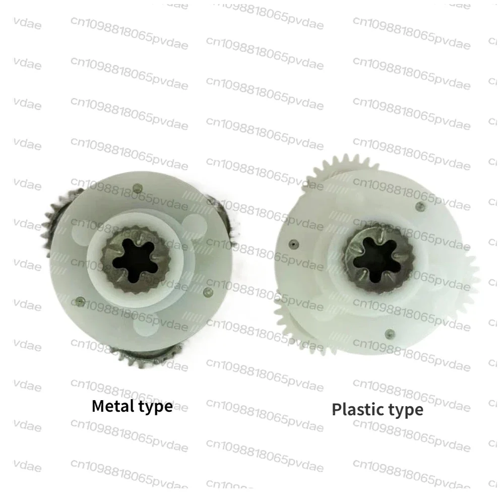 Metal five-tooth gear assembly, used for electric meat grinder sausage machine parts, 1.8-2L meat grinder gear rotating wheel