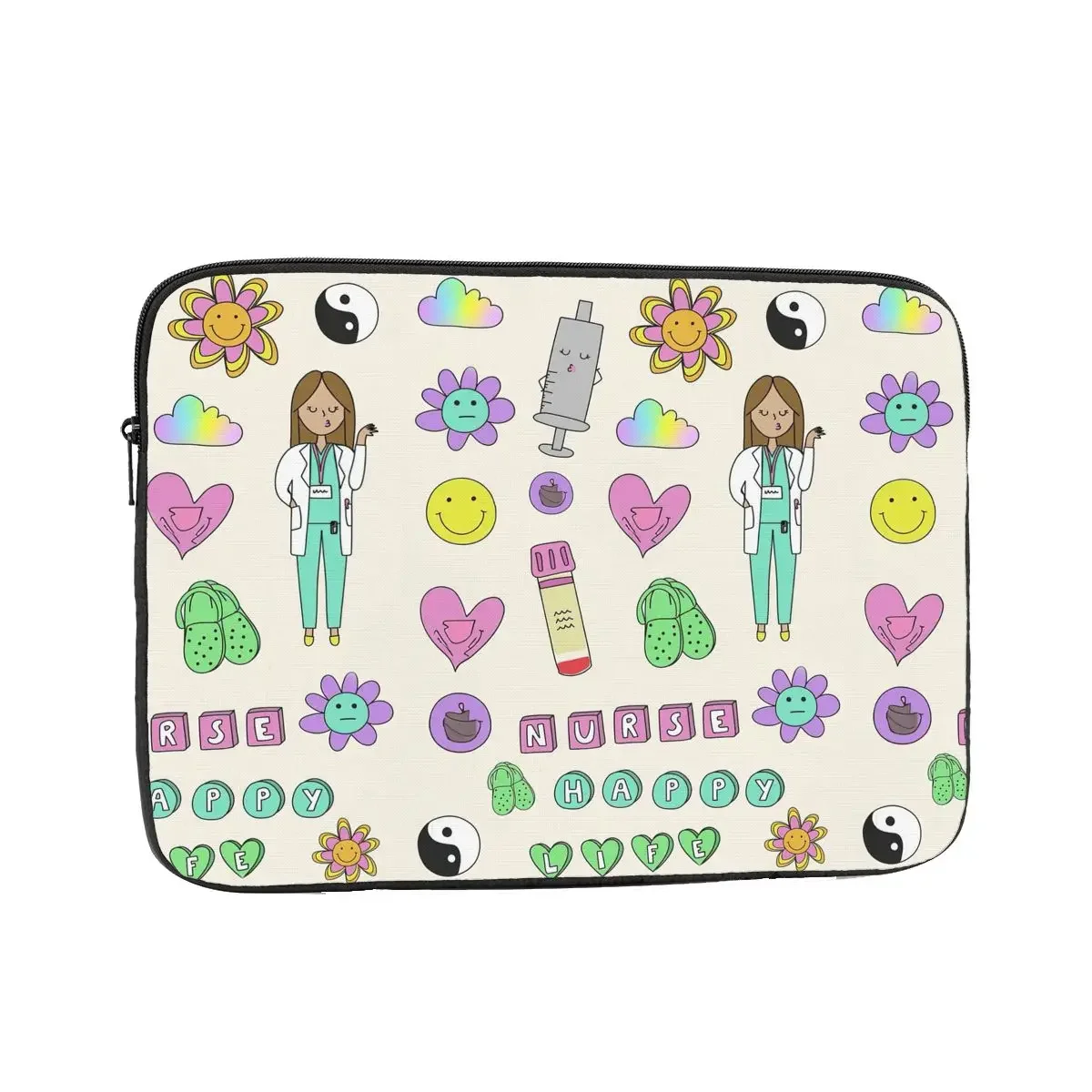 Enfermera En Apuros Nurse Medical Doctor Laptop Sleeve Cover Bag 12