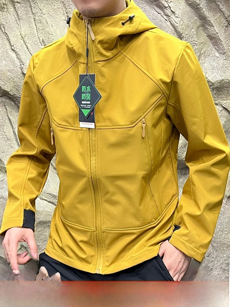 

Outdoor Volcanic Ro Warm Fce Lo Temperature proof Jaet Men's Women's Stand Fit Long Sve Zipper Closure