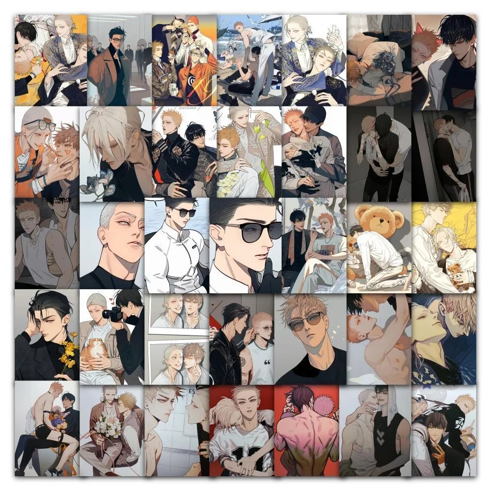 60 Pcs/Set Anime 19 Days ONE DAY Sticker Mo Guanshan, He Tian, Jian Yi, Zhan Zhengxi DIY Diary Scrapbooking Label Stickers