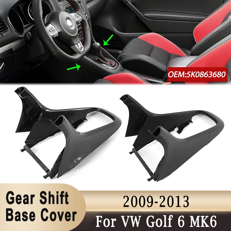 

5K0863680 Interior Central Console DSG Gear Shift Knob Base Outer Frame Cover Replacement For Volkswagen VW Golf 6 MK6 2009-2013