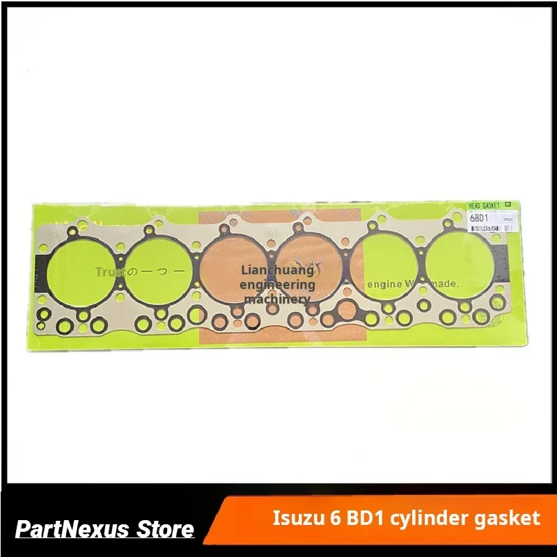 For  Hitachi EX200-1-2-3Cylinder gasket Isuzu 6BD1Engine cylinder bed gasket Excavator accessories